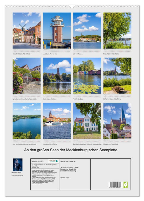 An den großen Seen der Mecklenburgischen Seenplatte (CALVENDO Wandkalender 2025)