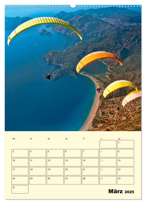 Paragliding - extrem aufregend (CALVENDO Premium Wandkalender 2025)