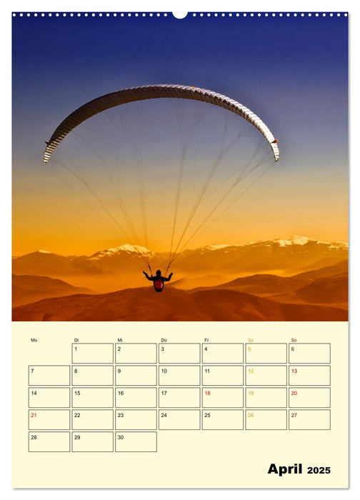 Paragliding - extrem aufregend (CALVENDO Premium Wandkalender 2025)