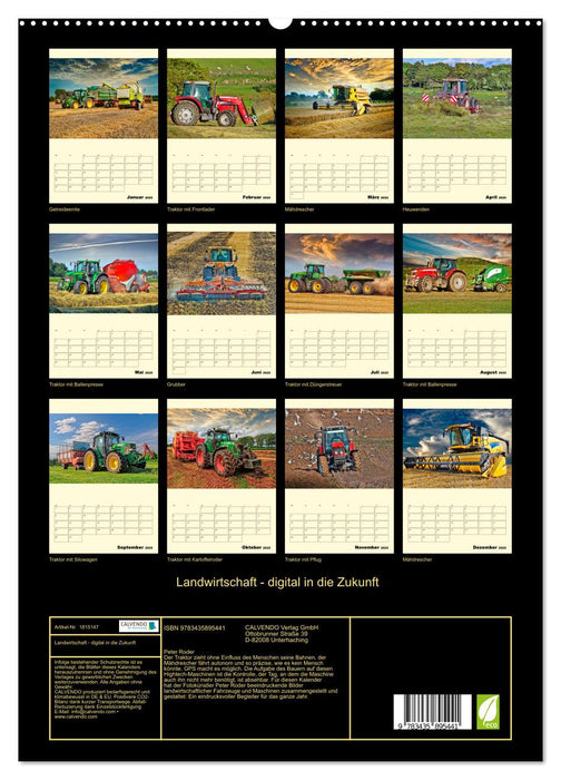 Landwirtschaft - digital in die Zukunft (CALVENDO Premium Wandkalender 2025)