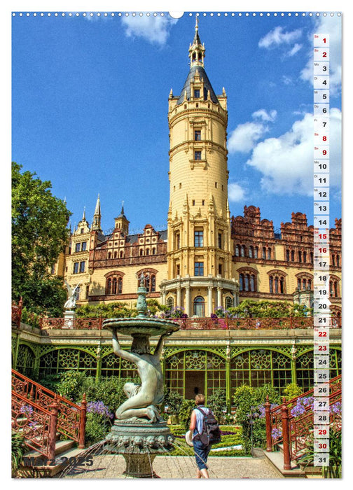 Schweriner Schloss - Impressionen aus Mecklenburg-Vorpommern (CALVENDO Premium Wandkalender 2025)