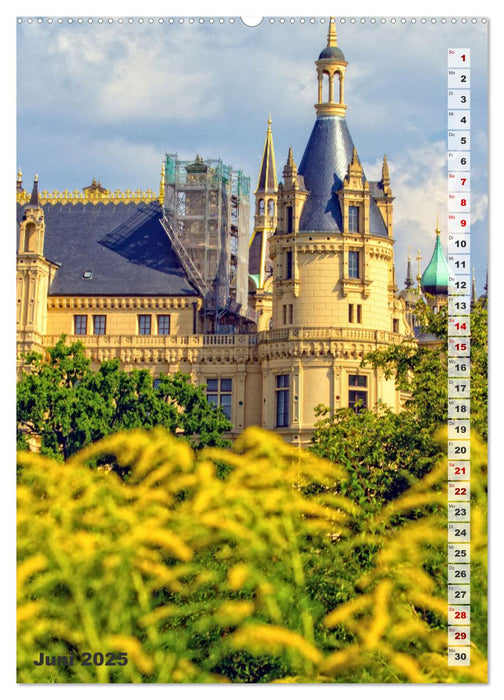 Schweriner Schloss - Impressionen aus Mecklenburg-Vorpommern (CALVENDO Premium Wandkalender 2025)
