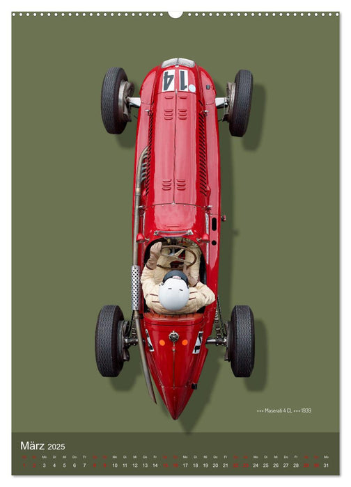 Legenden des Rennsports, Historic Grand Prix Cars 1925-1960 (CALVENDO Premium Wandkalender 2025)