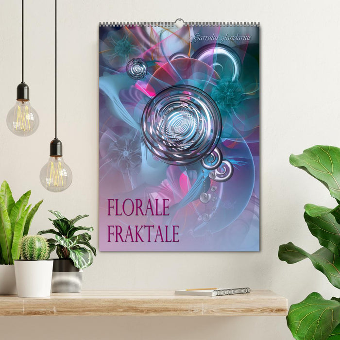 Florale Fraktale (CALVENDO Wandkalender 2025)