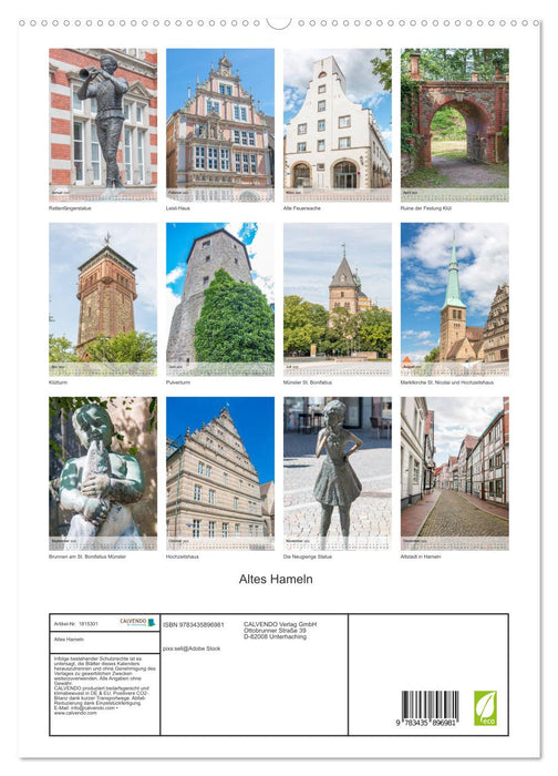 Altes Hameln (CALVENDO Premium Wandkalender 2025)