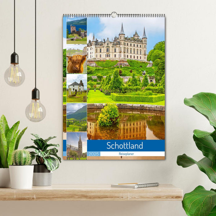 Schottland - Reiseplaner (CALVENDO Wandkalender 2025)