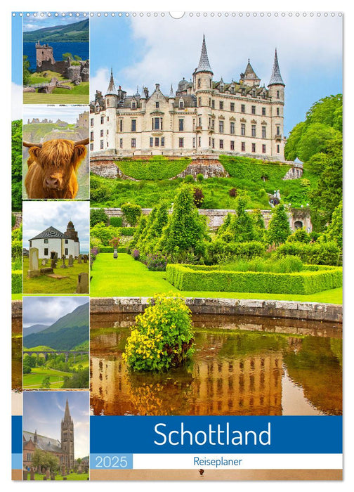 Schottland - Reiseplaner (CALVENDO Wandkalender 2025)