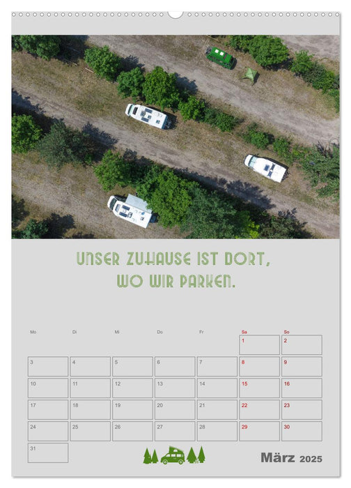 Roadtrips - Urlaub auf Rädern (CALVENDO Premium Wandkalender 2025)