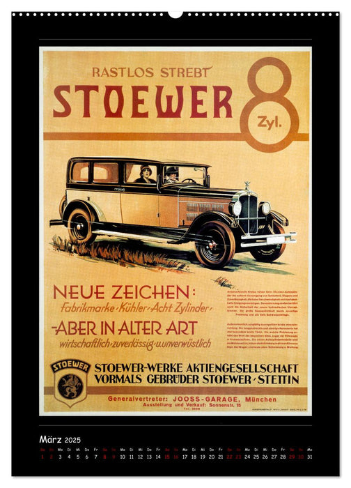 Historische Automobilplakate (CALVENDO Premium Wandkalender 2025)