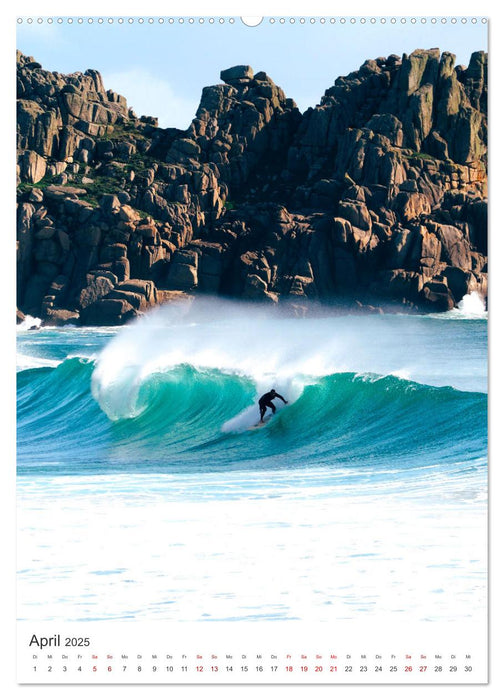 Surfen - Auf der perfekten Welle. (CALVENDO Premium Wandkalender 2025)