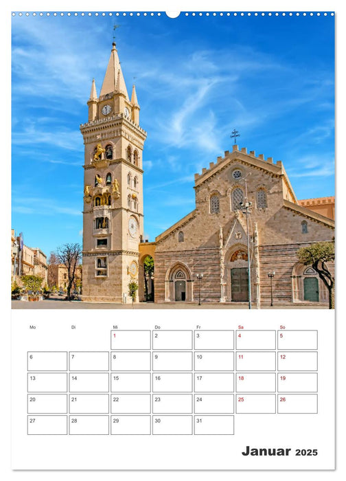 Messina - Reiseplaner (CALVENDO Premium Wandkalender 2025)