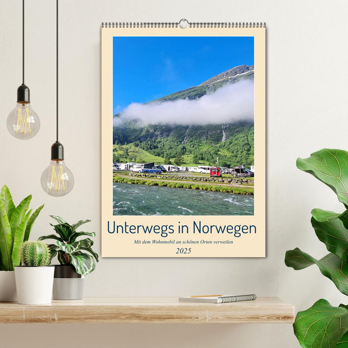 Unterwegs in Norwegen - Mit dem Wohnmobil an schönen Orten verweilen (CALVENDO Wandkalender 2025)