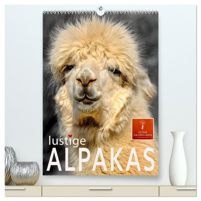 Lustige Alpakas (CALVENDO Premium Wandkalender 2025)