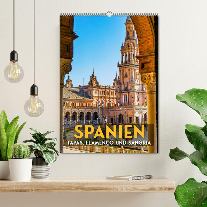 Spanien - Tapas, Flamenco und Sangria (CALVENDO Wandkalender 2025)
