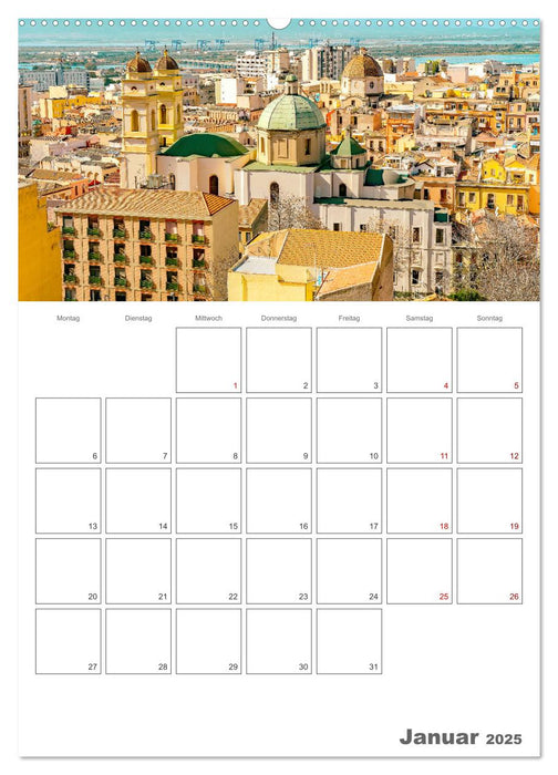 Cagliari - Urlaubsplaner (CALVENDO Premium Wandkalender 2025)