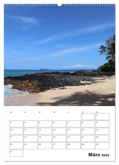 Hawaii - Reiseplaner (CALVENDO Premium Wandkalender 2025)