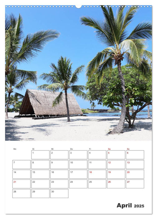 Hawaii - Reiseplaner (CALVENDO Premium Wandkalender 2025)