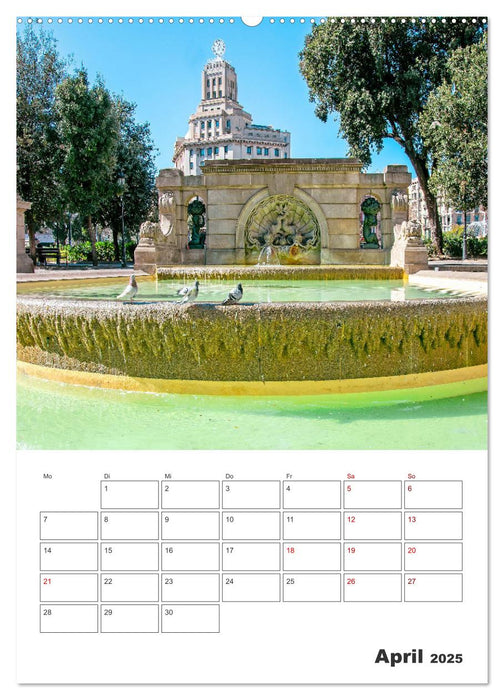 Barcelona - Urlaubsplaner (CALVENDO Premium Wandkalender 2025)