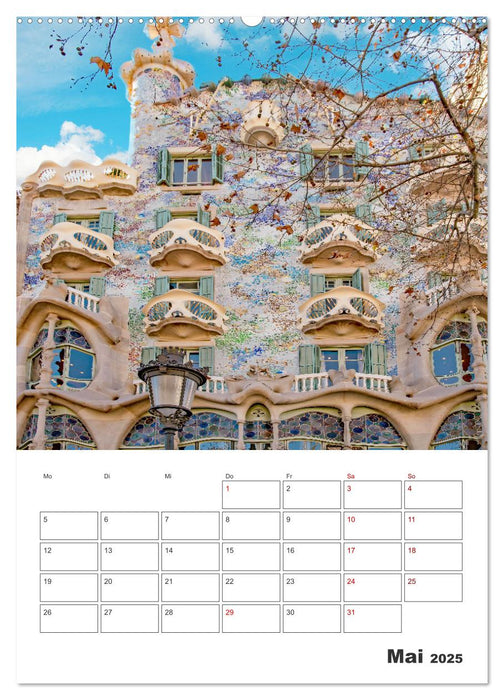 Barcelona - Urlaubsplaner (CALVENDO Premium Wandkalender 2025)