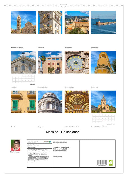 Messina - Reiseplaner (CALVENDO Wandkalender 2025)