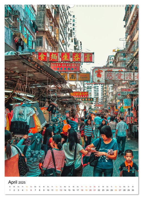 Hongkong Street live (CALVENDO Premium Wandkalender 2025)