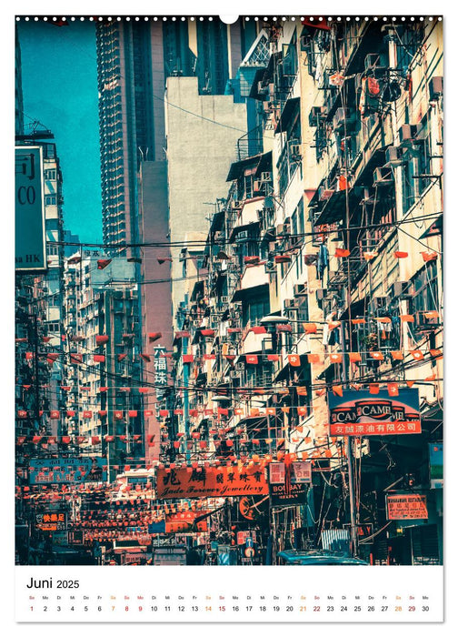 Hongkong Street live (CALVENDO Premium Wandkalender 2025)