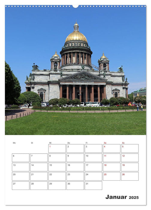 Russland - Terminplaner (CALVENDO Premium Wandkalender 2025)