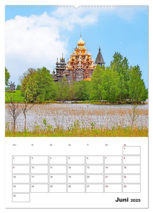 Russland - Terminplaner (CALVENDO Premium Wandkalender 2025)