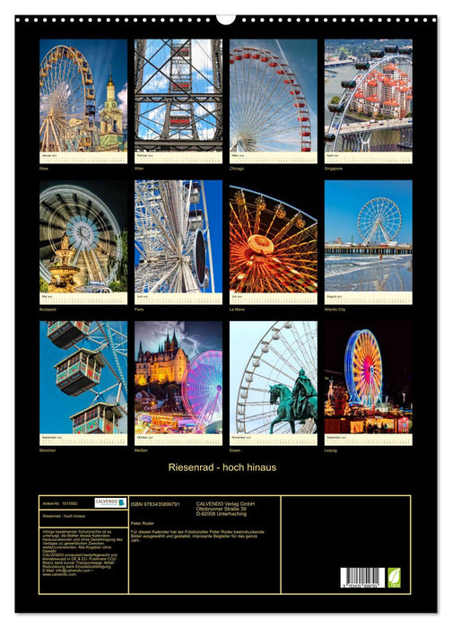 Riesenrad - hoch hinaus (CALVENDO Wandkalender 2025)