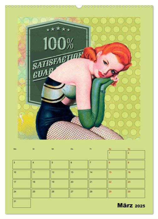 Retro Kult Pin-up-Girls (CALVENDO Premium Wandkalender 2025)