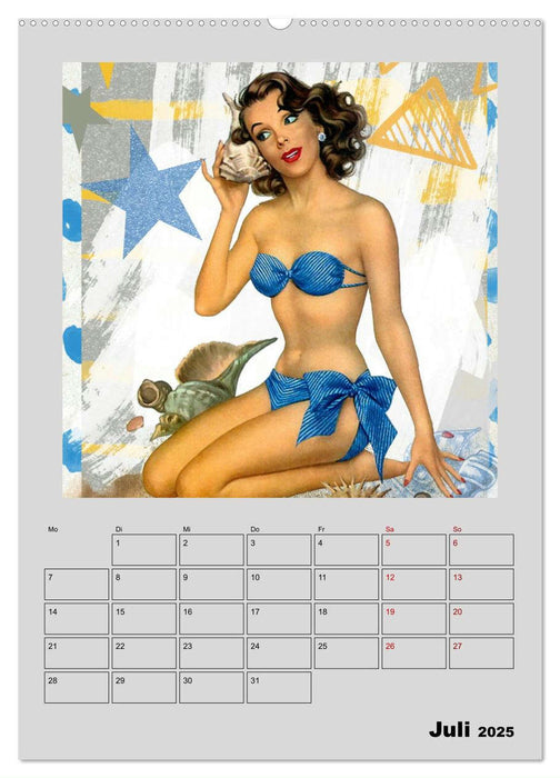 Retro Kult Pin-up-Girls (CALVENDO Premium Wandkalender 2025)