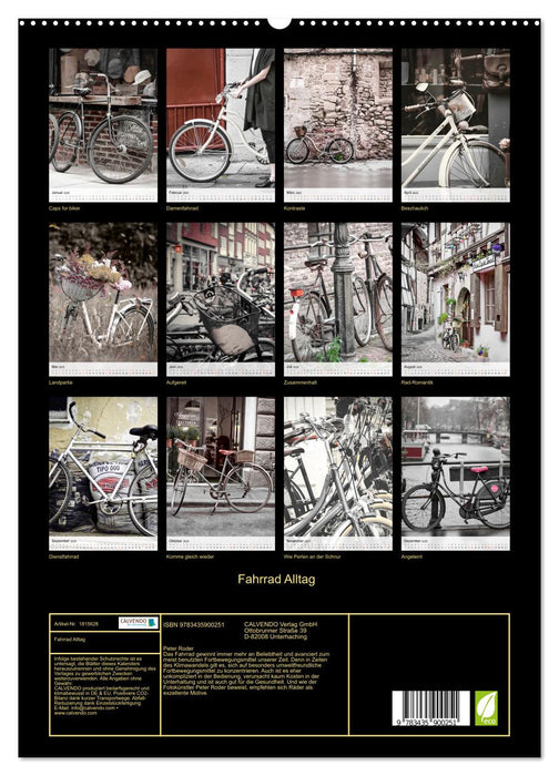 Fahrrad Alltag (CALVENDO Premium Wandkalender 2025)