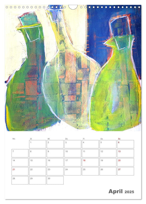 Oase der Stille - Ruhe finden in malerischen Stillleben (CALVENDO Wandkalender 2025)