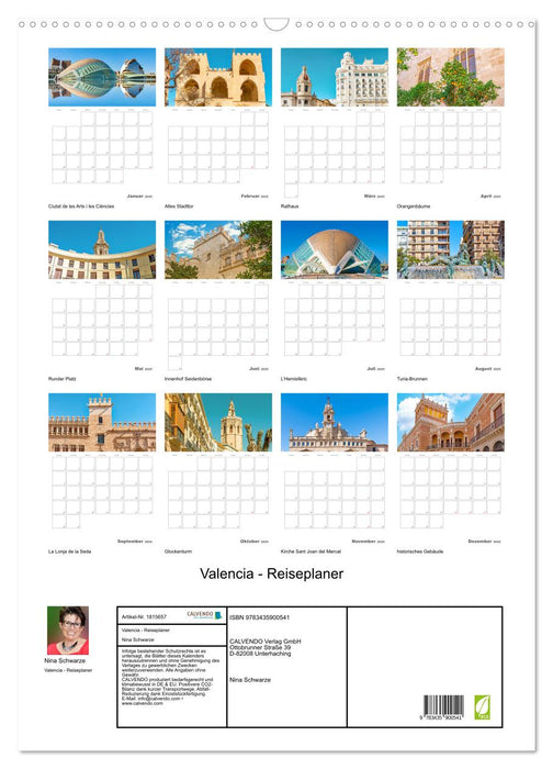 Valencia - Reiseplaner (CALVENDO Wandkalender 2025)