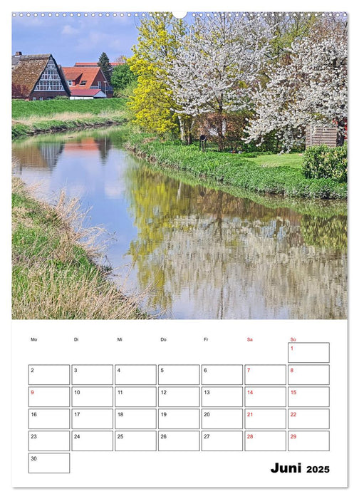 Frühling im Alten Land - Baumblütenzeit (CALVENDO Wandkalender 2025)