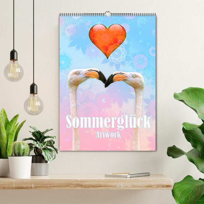 Sommerglück - Artwork (CALVENDO Wandkalender 2025)