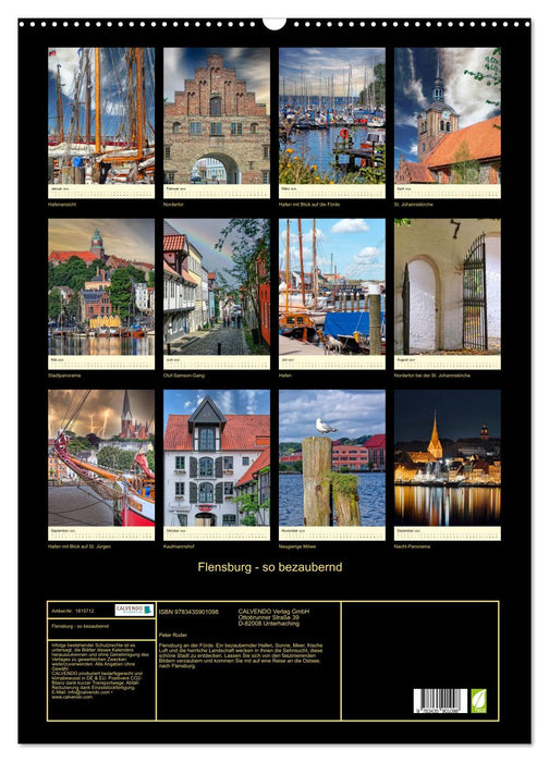 Flensburg - so bezaubernd (CALVENDO Wandkalender 2025)