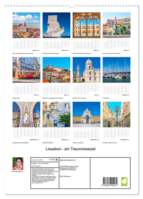 Lissabon - ein Traumreiseziel (CALVENDO Premium Wandkalender 2025)