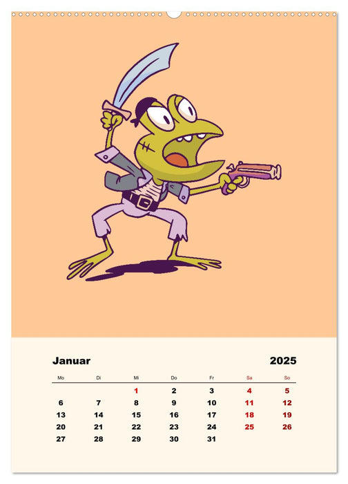 Tierische Piraten (CALVENDO Wandkalender 2025)