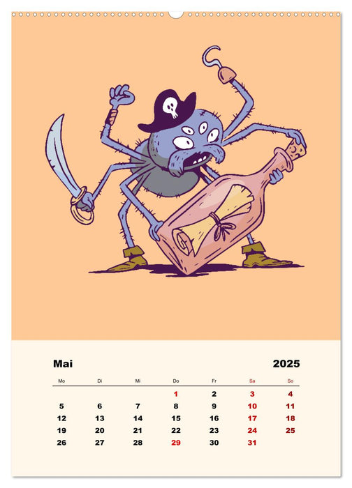 Tierische Piraten (CALVENDO Wandkalender 2025)