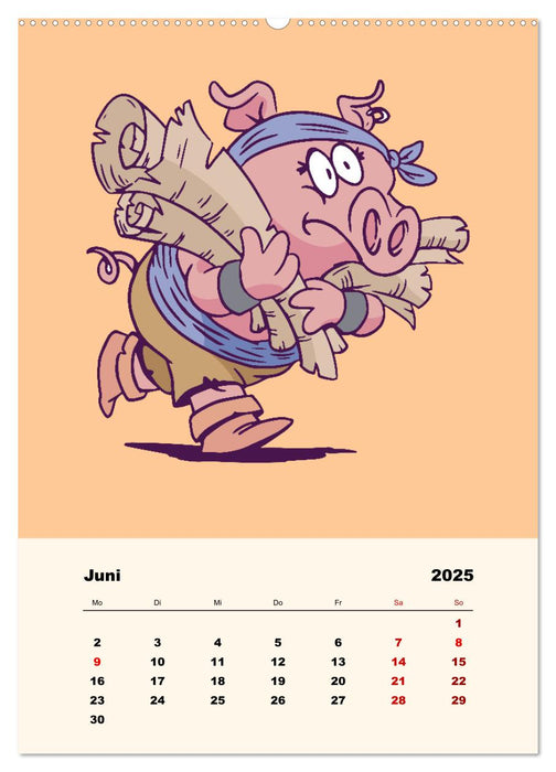 Tierische Piraten (CALVENDO Wandkalender 2025)