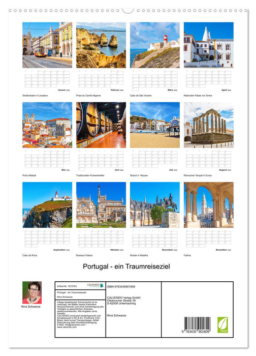 Portugal - ein Traumreiseziel (CALVENDO Premium Wandkalender 2025)