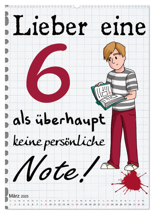 Schüler-Sprüche (CALVENDO Premium Wandkalender 2025)