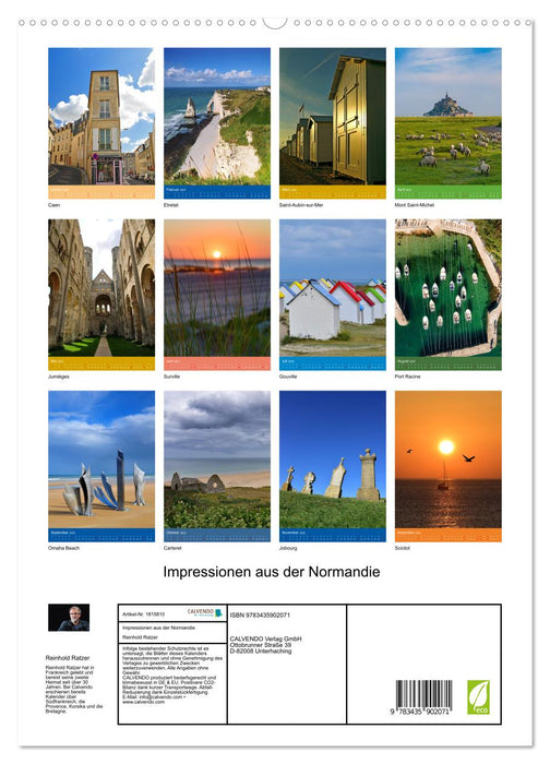 Impressionen aus der Normandie (CALVENDO Premium Wandkalender 2025)
