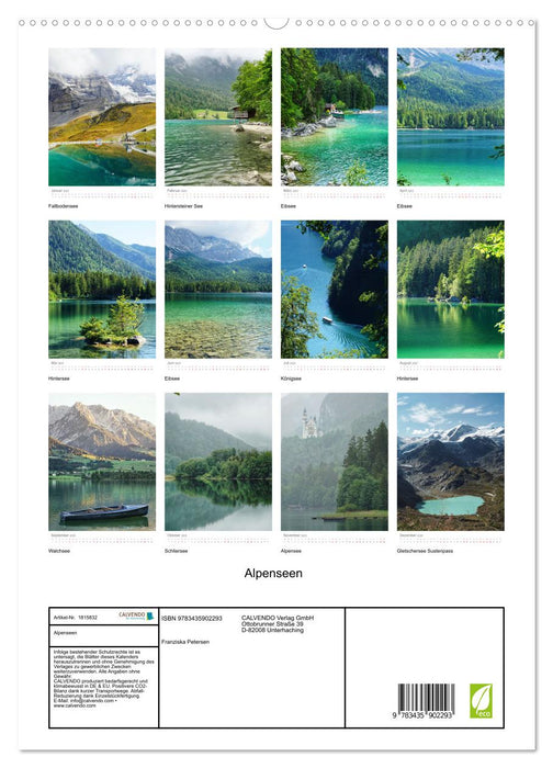 Alpenseen (CALVENDO Premium Wandkalender 2025)