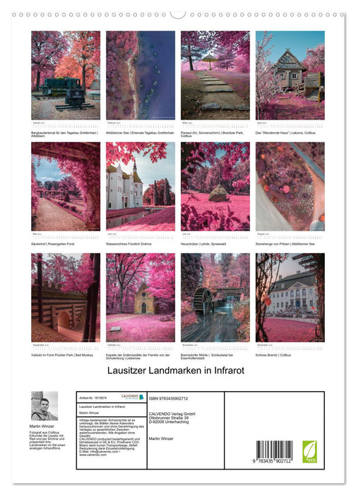 Lausitzer Landmarken in Infrarot (CALVENDO Premium Wandkalender 2025)