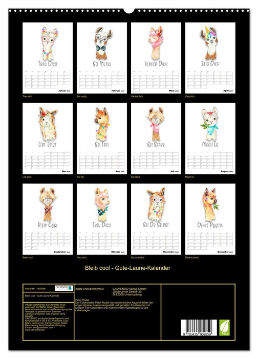 Bleib cool - Gute-Laune-Kalender (CALVENDO Premium Wandkalender 2025)