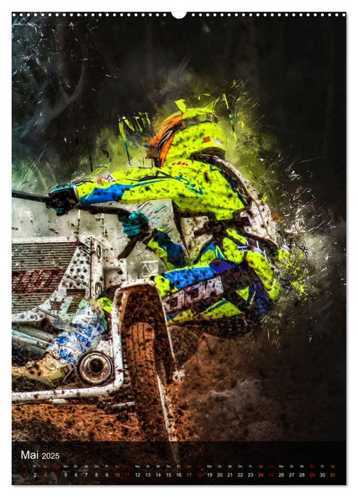 Motocross Seitenwagen - einfach cool (CALVENDO Premium Wandkalender 2025)