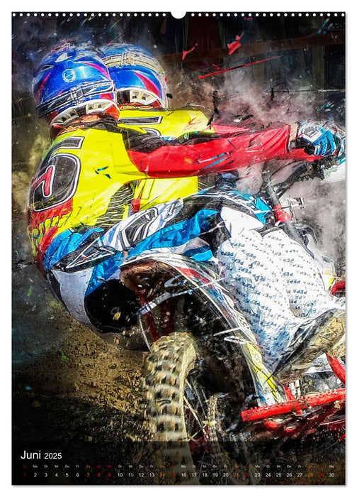 Motocross Seitenwagen - einfach cool (CALVENDO Premium Wandkalender 2025)