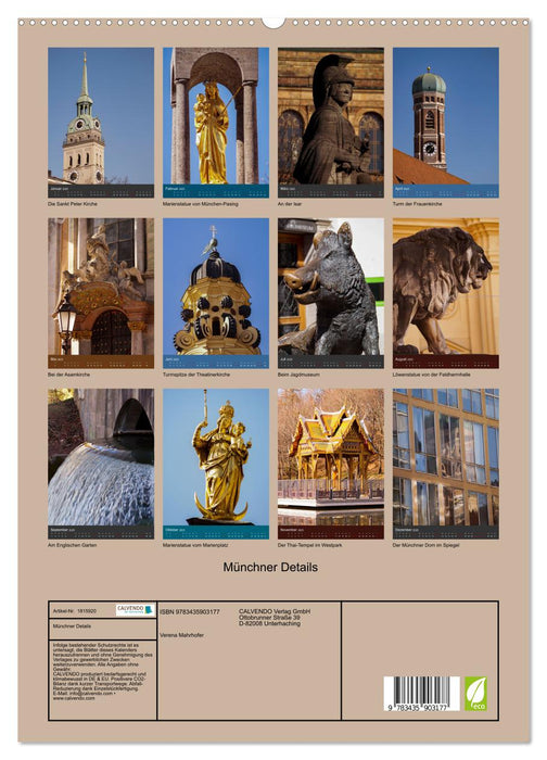 Münchner Details (CALVENDO Premium Wandkalender 2025)